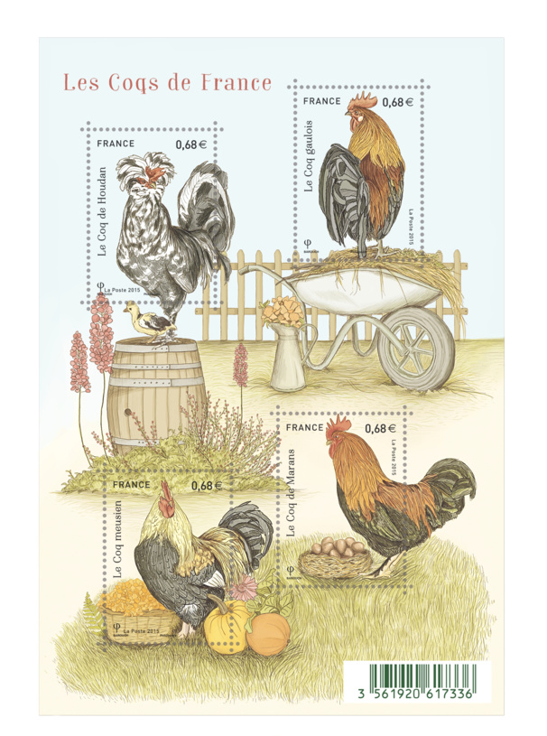 Des timbres coqs de France Des timbres coqs de France