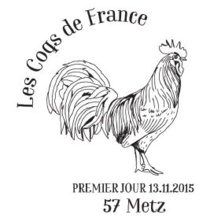 Des timbres coqs de France