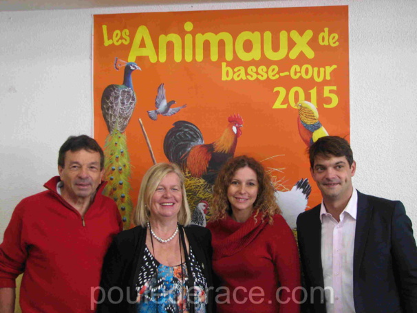 JM Paulain président de la SACA, Chantal Roux de la parfumerie Galimard marraine de l'exposition, Isabelle Rochette vice présidente de la SACA, monsieur Jérôme Viaud maire de Grasse